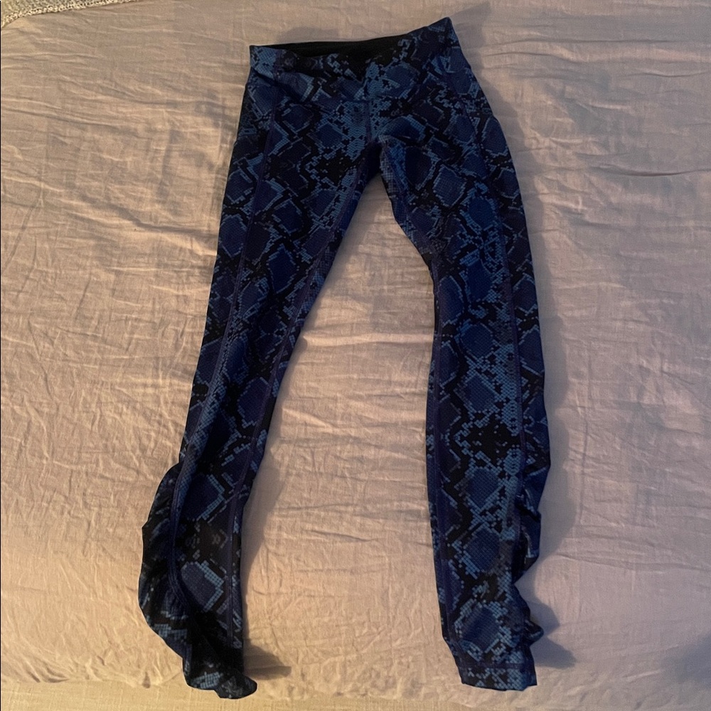 lululemon athletica Blue Snake Print Pants